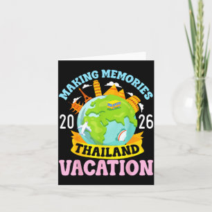 Carte Vacances en Thaïlande 2026 Voyage Créer des Souven
