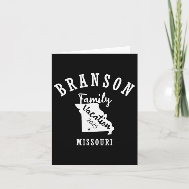 Carte Vacances famille Branson 2025 Vacay famille Branso (Devant)