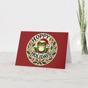 Carte Vacances Hoppy Frog Noël