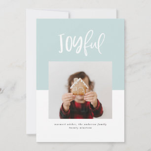 Carte Vacances modernes de photo des textes joyeux de