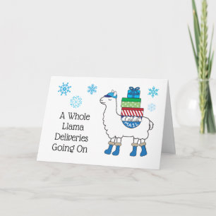 Carte Vacances Noël Poste Bureau de livraison Mail Man