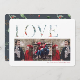 Carte Vacances photo de Noël