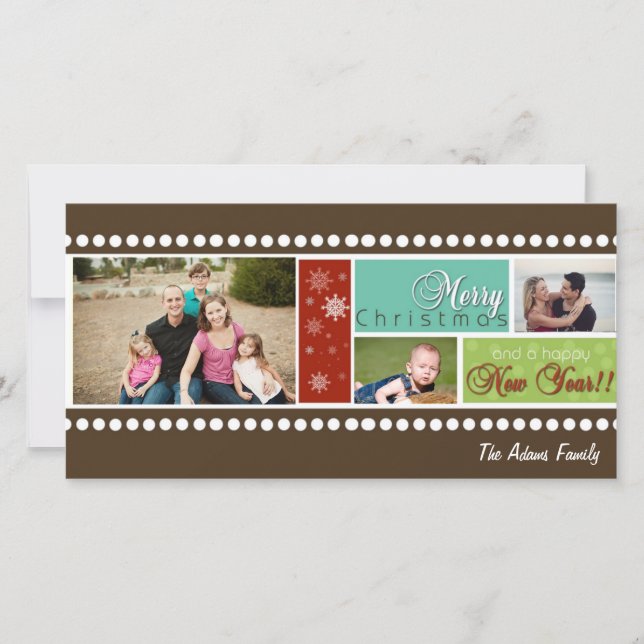 Carte Vacances Photo Strip (Devant)
