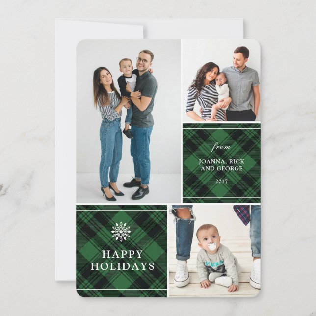 Carte Vacances Plaid Multi Photo Classic (Devant)