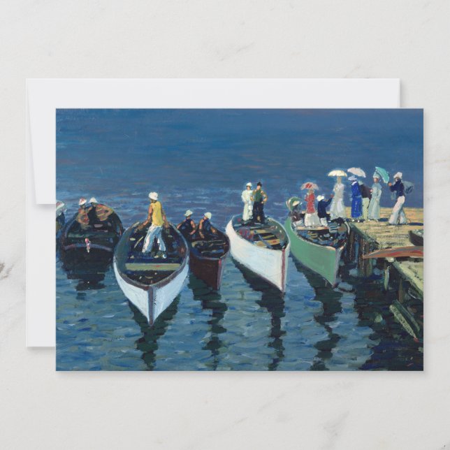 Carte Vacances sur l'Hudson | George Luks (Devant)