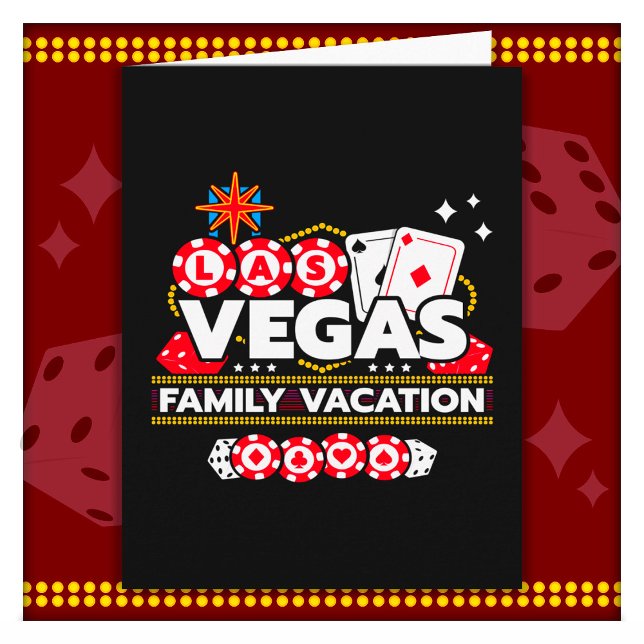 Carte Vacances Vegas Trip Las Vegas Famille Vacances (Créateur téléchargé)