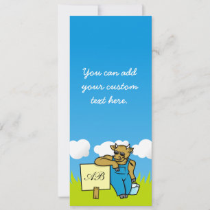 Carte Vache avec signe