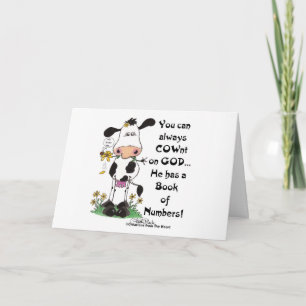 Carte Vache et coccinelle Pas de Vache sur Dieu