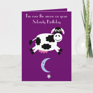 Carte Vache Qui Saute Au-Dessus De La Lune Personnalisée