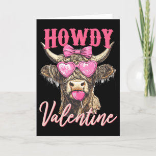 Carte Vache Saint Valentin Coquette 