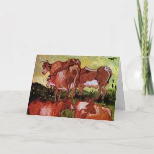 Carte Vaches (après Jordaens) par Vincent van Gogh