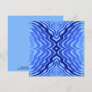 Carte Vagues bleues réfléchissantes Moderne Design abstr