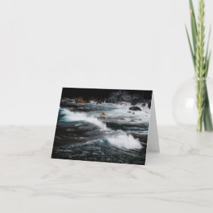 Carte Vagues de l'océan lunatiques, photo d'art