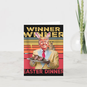 Carte Vainqueur du dîner de Pâques du président Trump