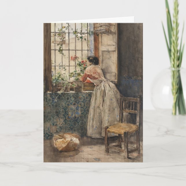 Carte Valenciana a la Reja | Joaquín Sorolla (Devant)