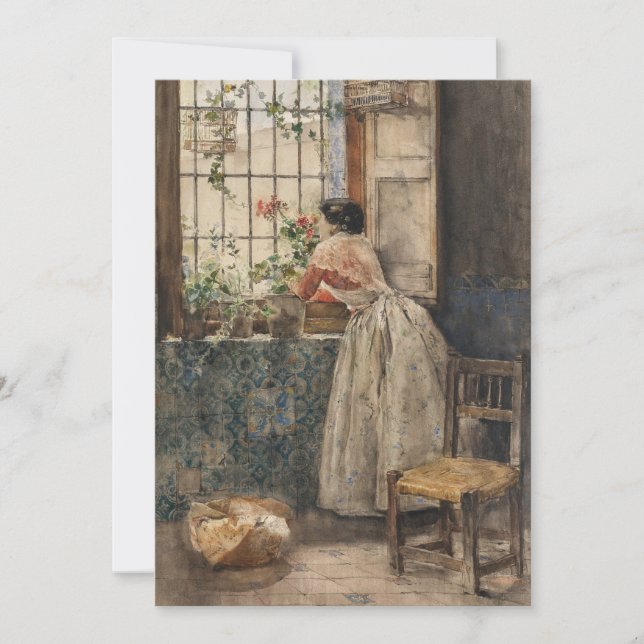 Carte Valenciana a la Reja | Joaquín Sorolla (Devant)