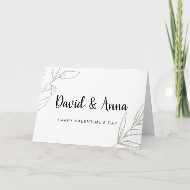 Carte Valentin personnalisée pour deux (Devant)