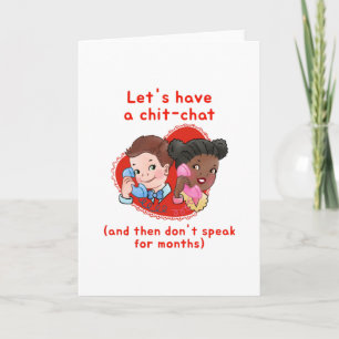 Carte valentine amusante