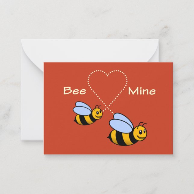 Carte Valentine de la mine d'abeilles (Devant)