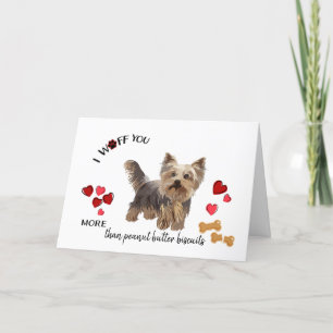 Carte Valentine de votre chien Terrier Yorkshire