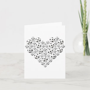 Carte Valentine Football Cœur Dégoulinant Srt Amour Sain