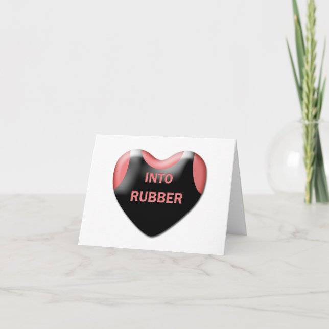 Carte Valentine "Into Rubber" (Devant)