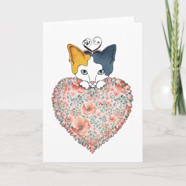 Carte Valentine Kitty (Devant)