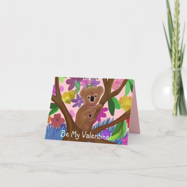 Carte Valentine Koala Bears (Devant)