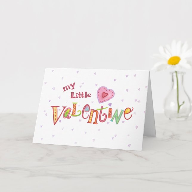 Carte Valentine Ma Petite Valentine Tu Me Fais Sourire (Petite plante)