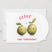 Carte Valentine Olive You