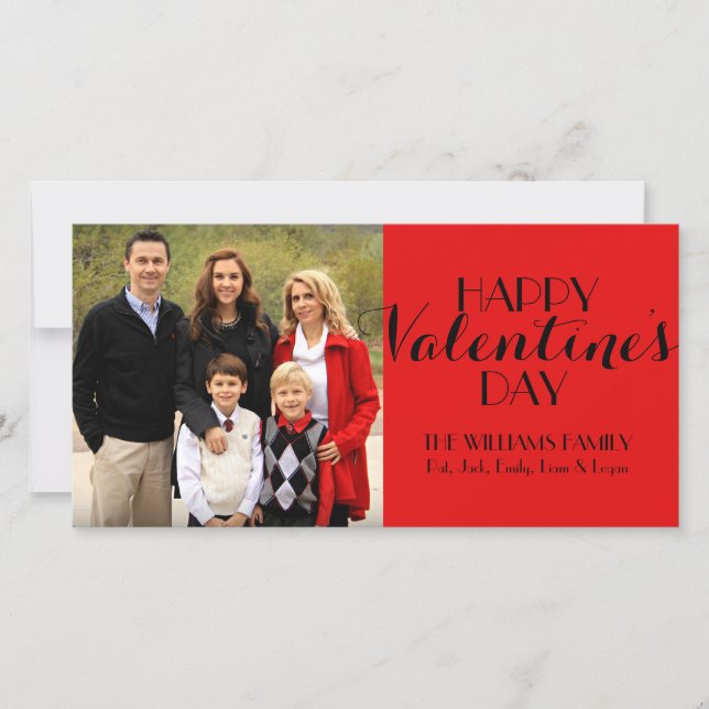 Carte Valentine personnalisée (Devant)