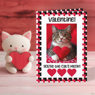 Carte Valentine personnalisée du chat