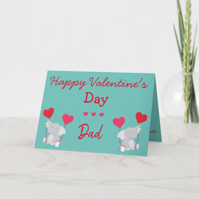 Carte Valentine pour papa (Devant)