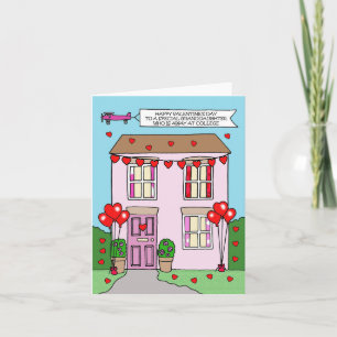 Carte Valentine pour petite-fille à l'université