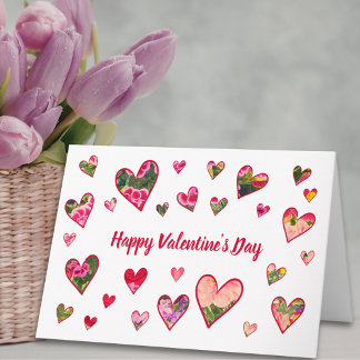 Carte Valentine’s Day for Husband - Floral Hearts Love