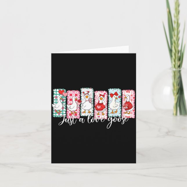 Carte Valentine’s Day Silly Goose Love Season Just A Lov (Devant)