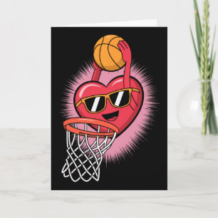 Carte Valentine Sketll Cœur en plongée avec des lunettes