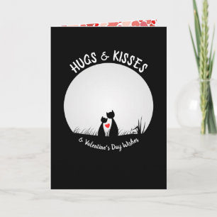 Carte Valentine Souhaite adorable Chat Couple Votre Phot