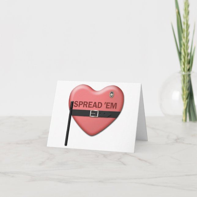 Carte Valentine "Spread 'em" (Devant)