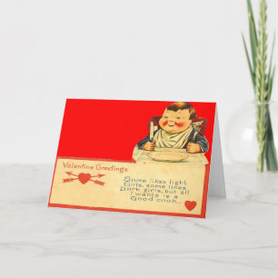 Carte Valentine vintage Retro Good Cook