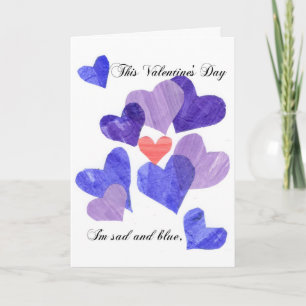 Carte "Valentine's Blues"