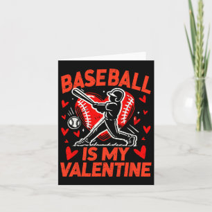 Carte Valentines Day Baseball Est Mon Valentine Baseball
