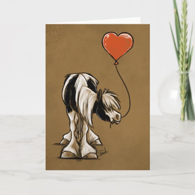 Carte 'Valentines Day Cob', Loved One, Cheval, Pon (Devant)