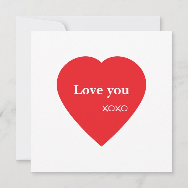 Carte Valentine's day holiday (Dos)