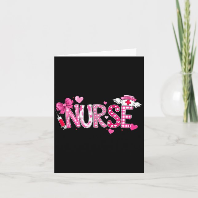 Carte Valentines Day Nurse Graphic Nk Patterns For Woman (Devant)
