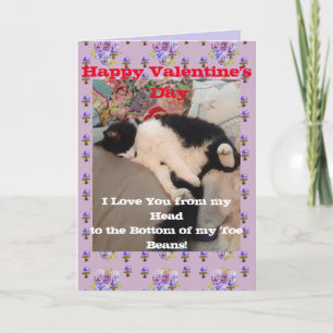 Carte Valentines de chats de Tuxedo Jour Je t'aime Les h