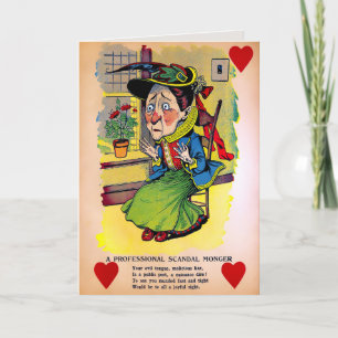 Carte Valentines de vinaigre vintage