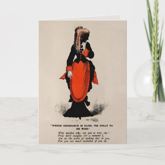 Carte Valentines de vinaigre vintage (Devant)