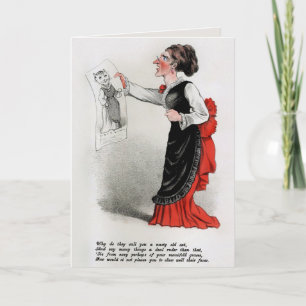Carte Valentines de vinaigre vintage