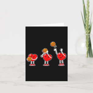 Carte Valentines Jour Coeur Basket Joueur Garçons Filles